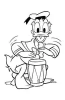 Donald Duck kleurplaat 32